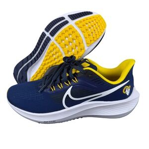 Nike Men's Los Angeles Rams Pegasus 39  Running Shoes Blue Yellow Size 7 US New